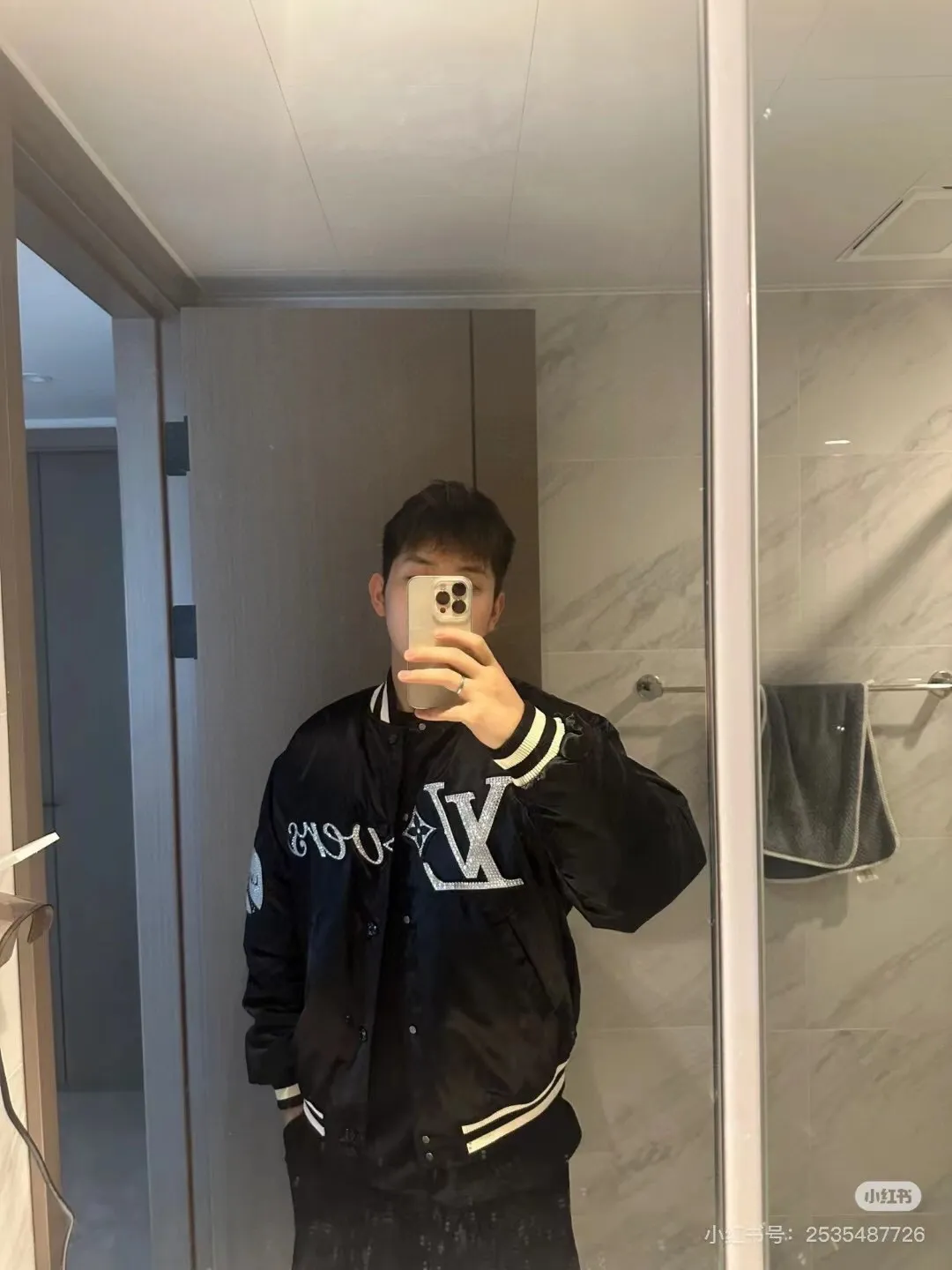 Louis Vuitton 24Fw Embroidered Polyamide Cotton Baseball Jacket Jacket
